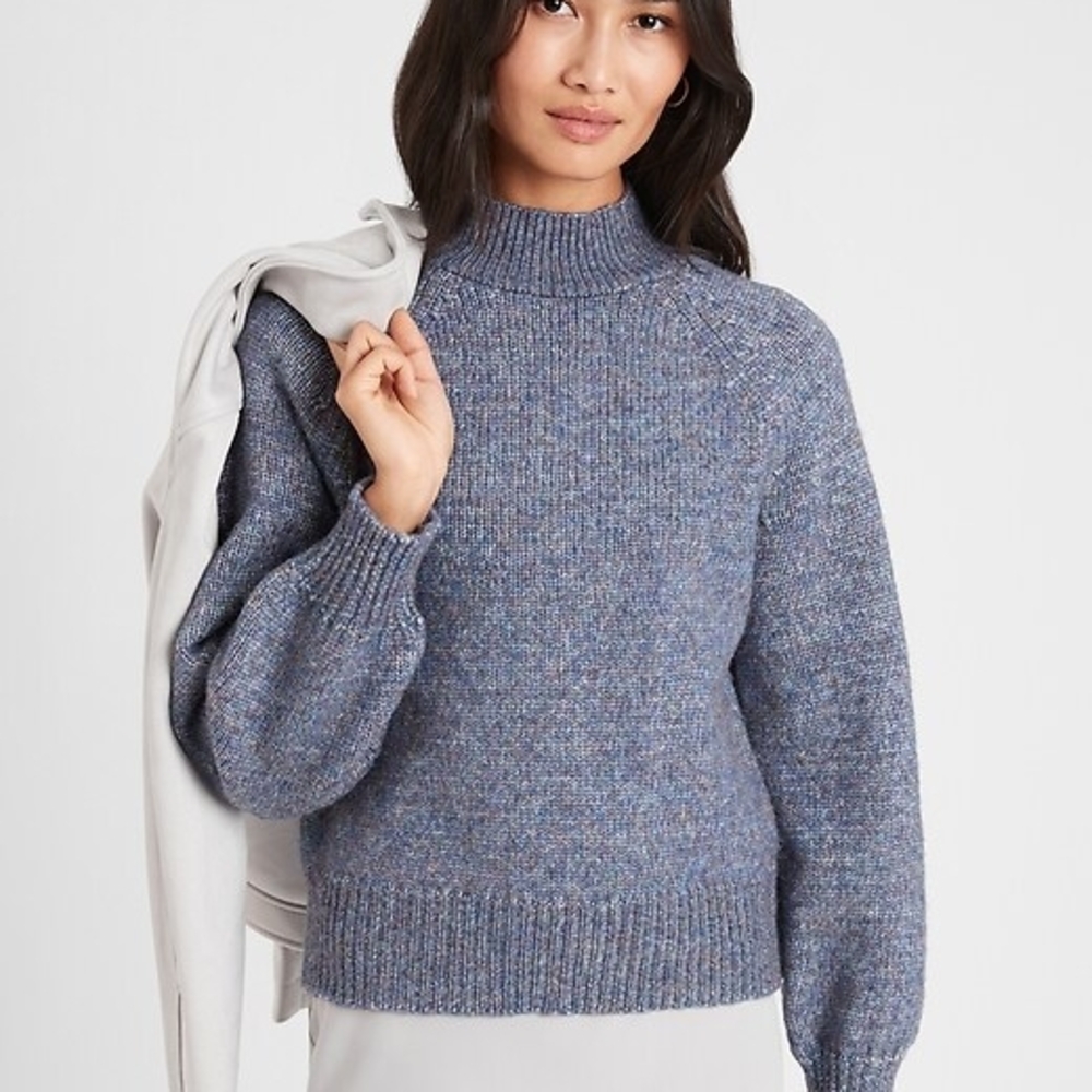 Banana Republic Space Dye Mockneck Sweater